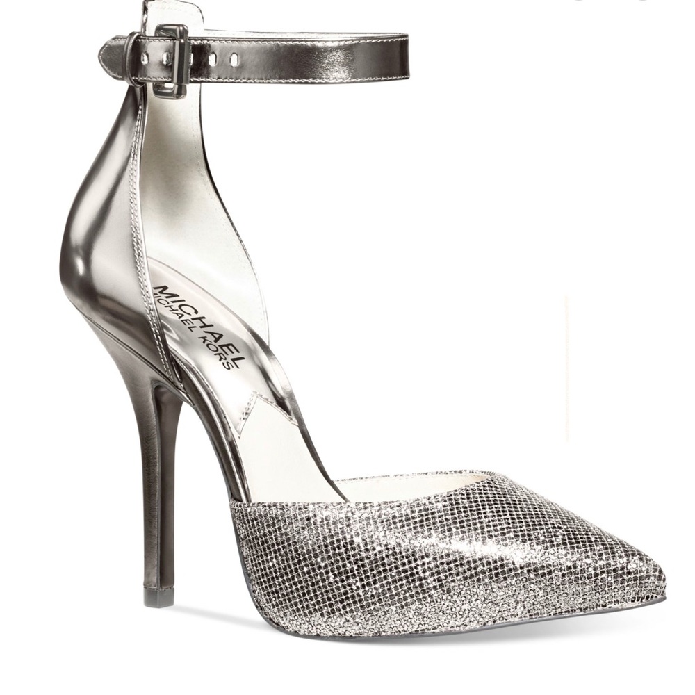 Women's Metallic Brenna Ankle Strap Evening Pumps